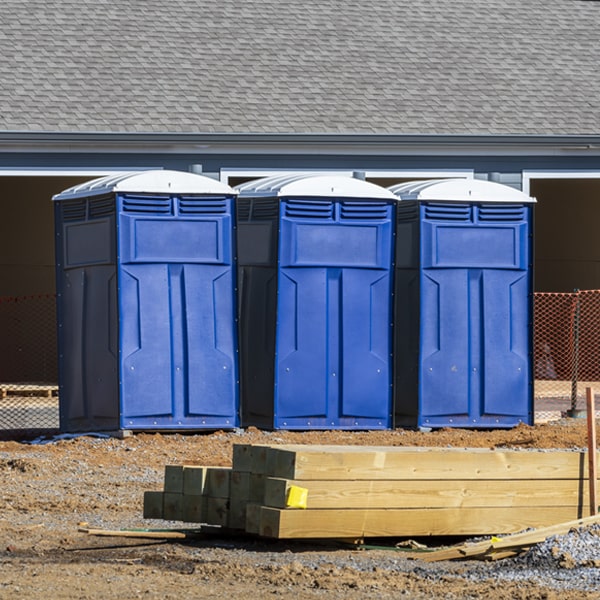 what is the expected delivery and pickup timeframe for the porta potties in Aberdeen